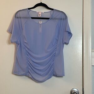 NWT Victoria’s Secret NWT Sheer Blue Women's Top